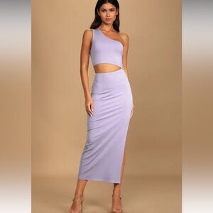 Purple Lulus One Shoulder Dress